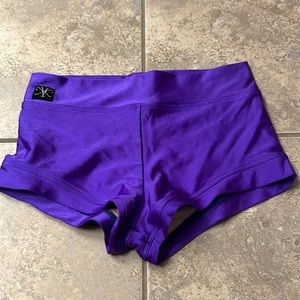 Kandi Kouture Dance Purple shiny Bottoms Briefs Girls Size CXL